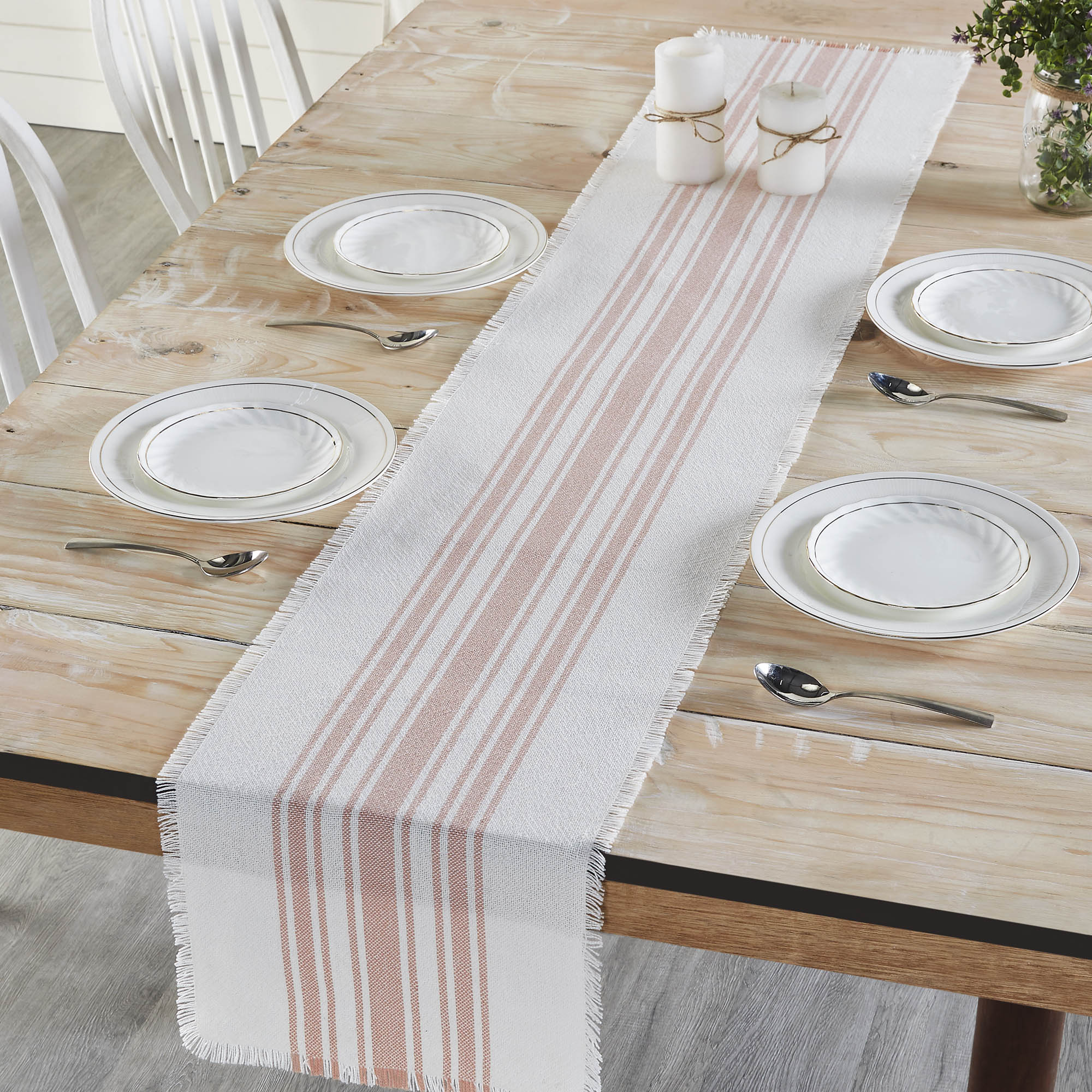 VHC Brands Stripe Table Runner