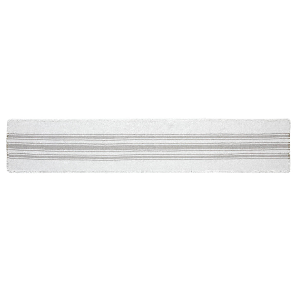 Antique White Stripe Dove Grey Indoor/Outdoor Runner 12x72