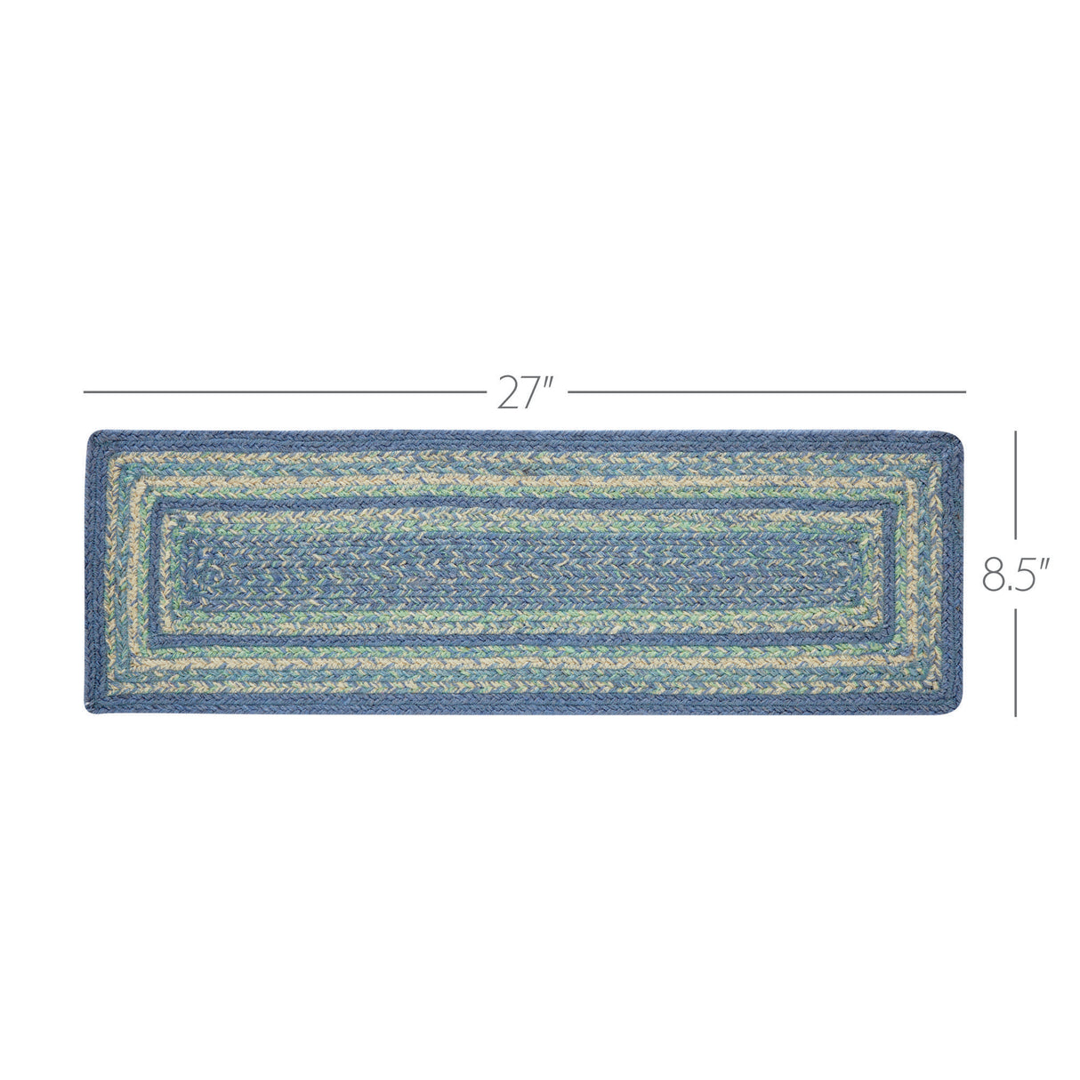 Jolie Jute Stair Tread Rect Latex 8.5x27, Set of 7