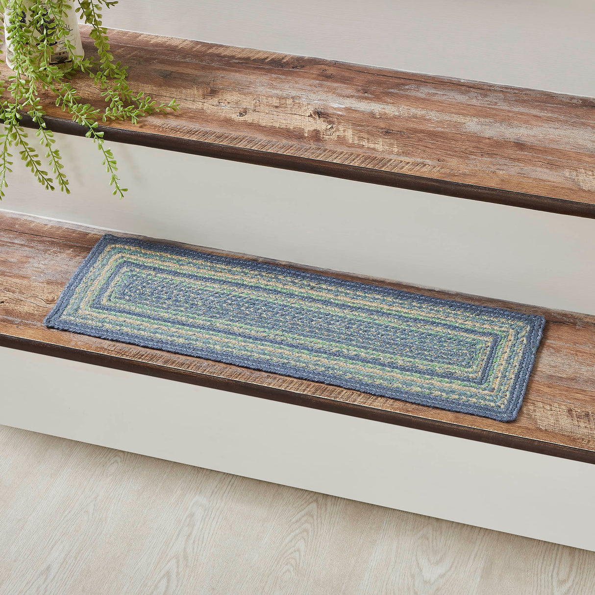 Jolie Jute Stair Tread Rect Latex 8.5x27, Set of 7