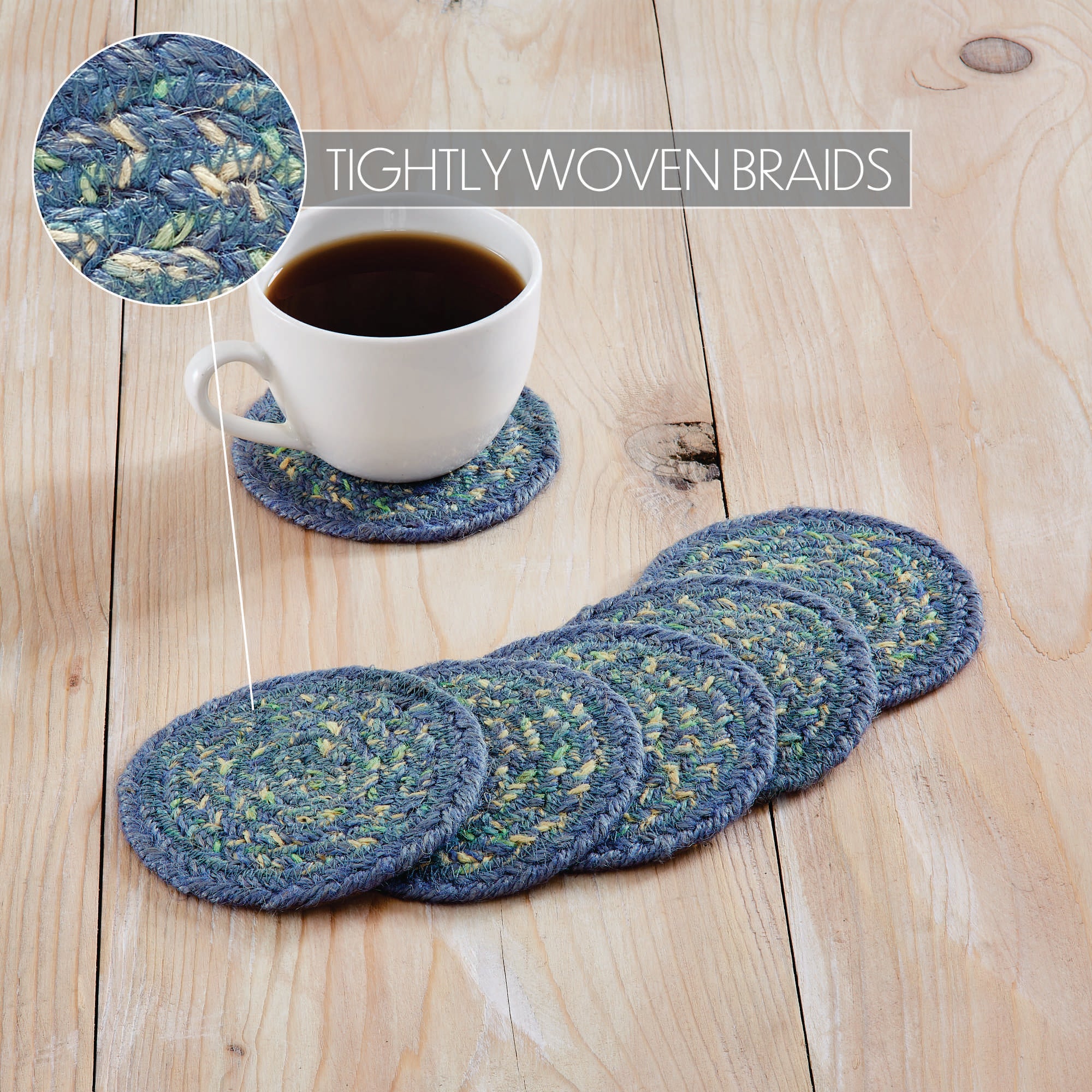 VHC Brands Jolie Jute Coaster - Thumbnail 4