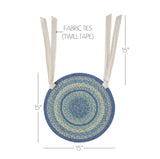Jolie 15 Inch Jute Chair Pad