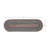 Multi Jute Stair Tread Oval Latex 8.5x27, Set of 7