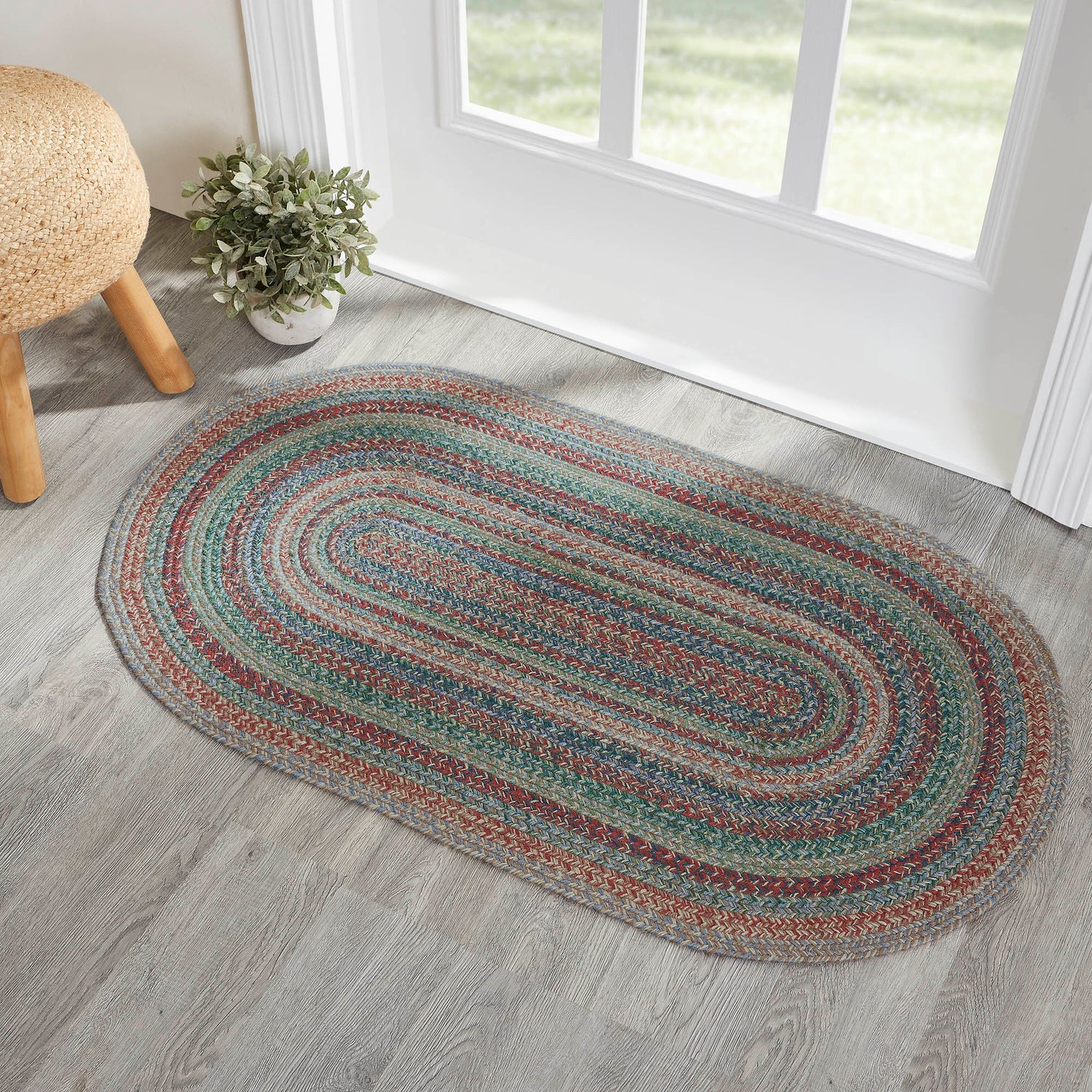 Multi Jute Rug Oval w/ Pad 27x48 – VHC Brands Home Decor