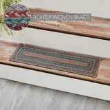 Multi Jute Stair Tread Rect Latex 8.5x27