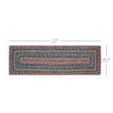 Multi Jute Stair Tread Rect Latex 8.5x27, Set of 7