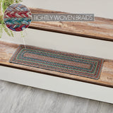 Multi Jute Stair Tread Rect Latex 8.5x27, Set of 7