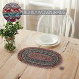 Multi Jute Oval Placemat 10x15, 2 Pack