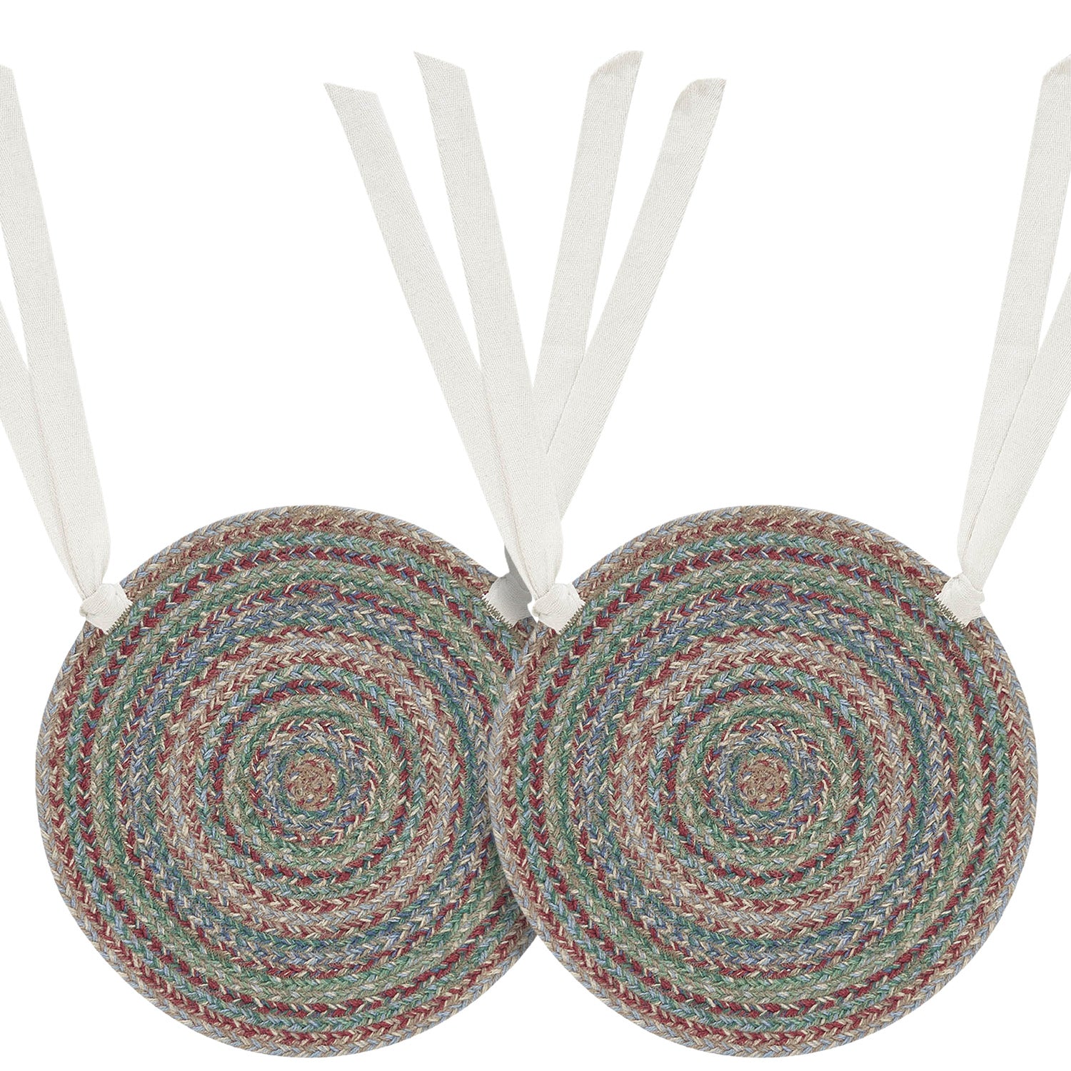 Multi Braided 15 Inch Jute Chair Pad