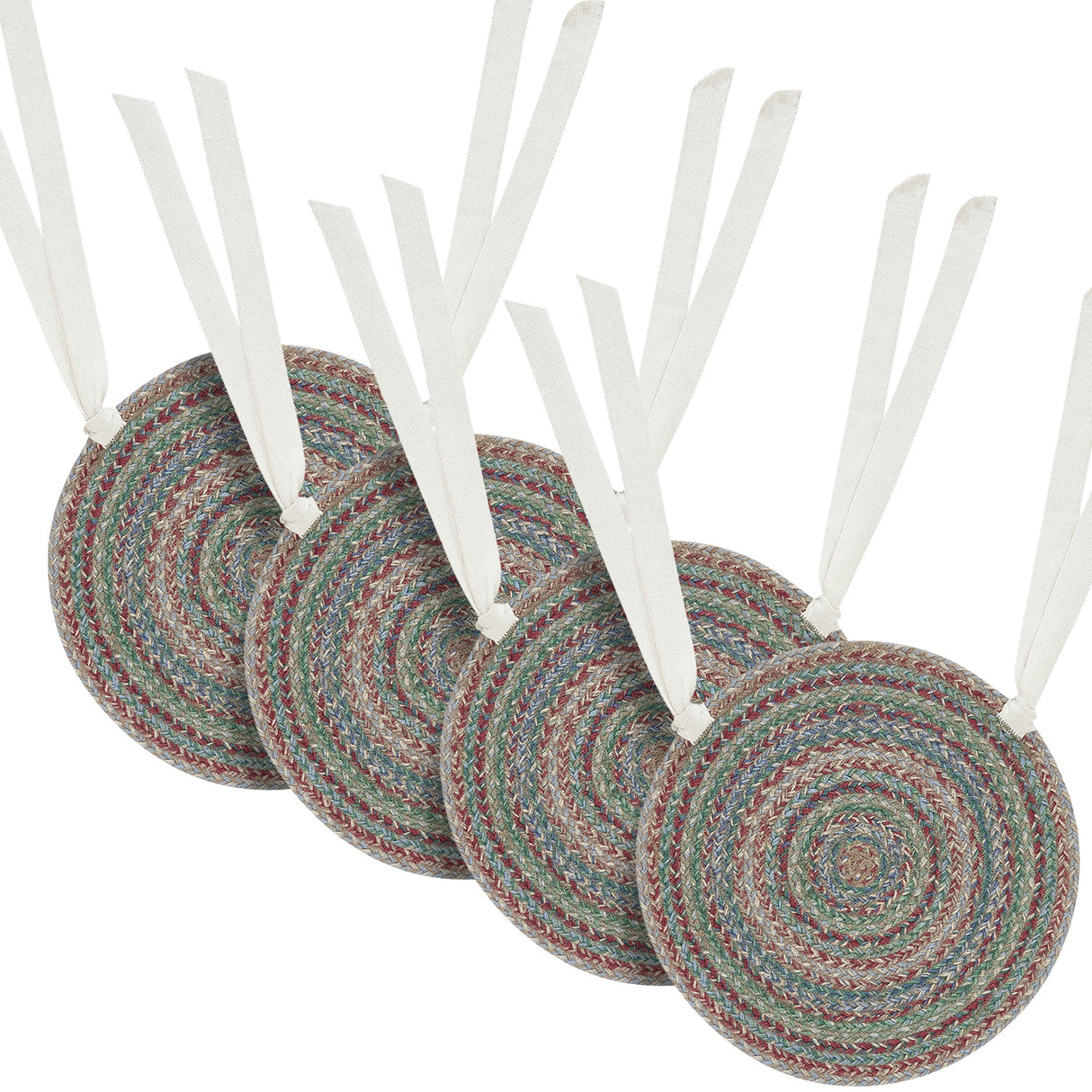 Multi Braided 15 Inch Jute Chair Pad