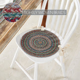 Multi Braided 15 Inch Jute Chair Pad