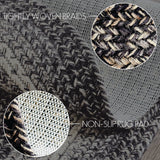 Sawyer Mill Black White Jute Rug Oval 24x36