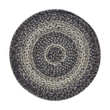 Sawyer Mill Black White Jute Trivet 15 inch Diameter, Set of 3