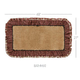 VHC Brands Beckham Burgundy 2pc Bathhmat Set, 20x30 and 27x48
