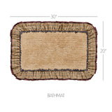 VHC Brands Millsboro Khaki 2pc Bathhmat Set, 20x30 and 27x48