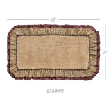 VHC Brands Millsboro Khaki 2pc Bathhmat Set, 20x30 and 27x48