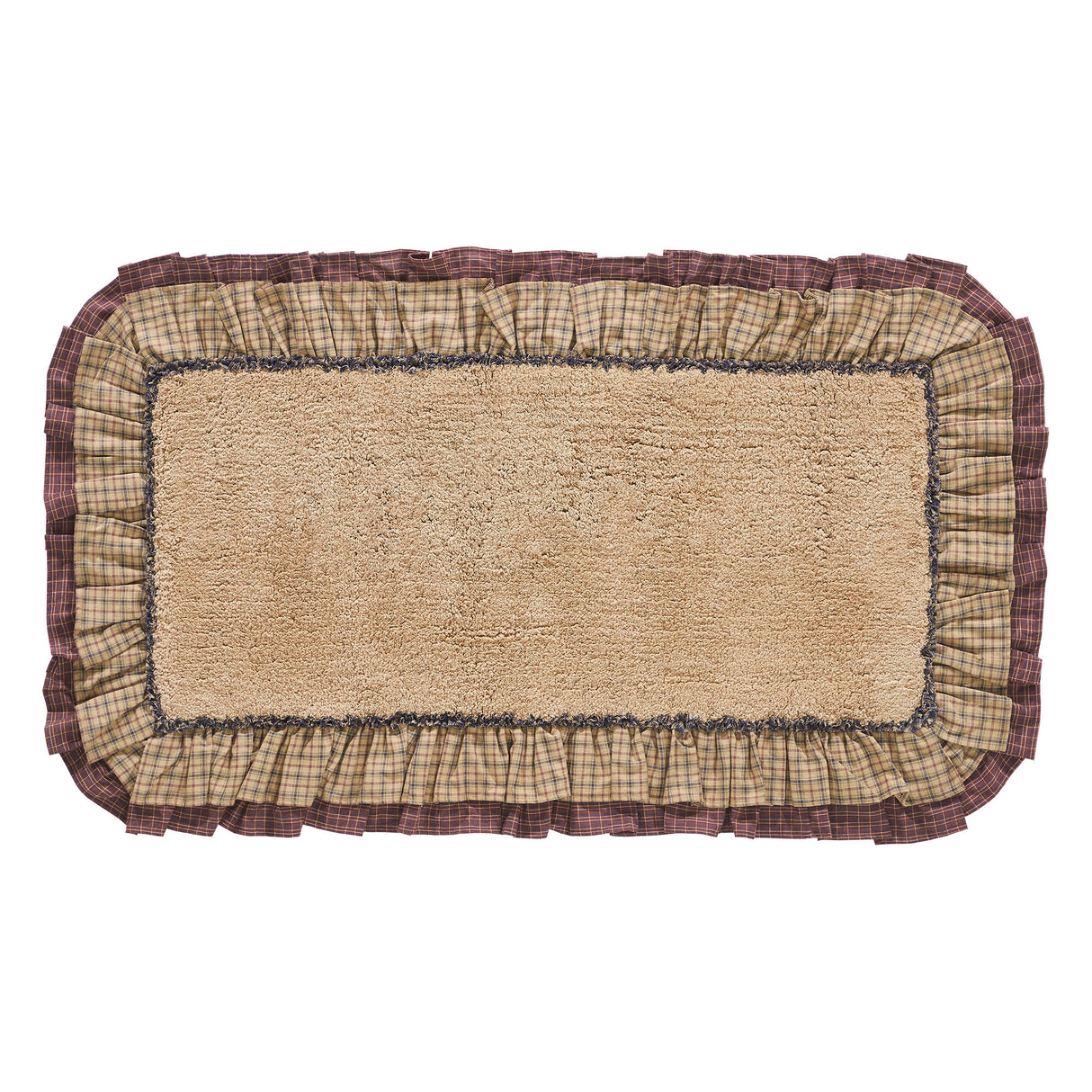 VHC Brands Millsboro Khaki 2pc Bathhmat Set, 20x30 and 27x48