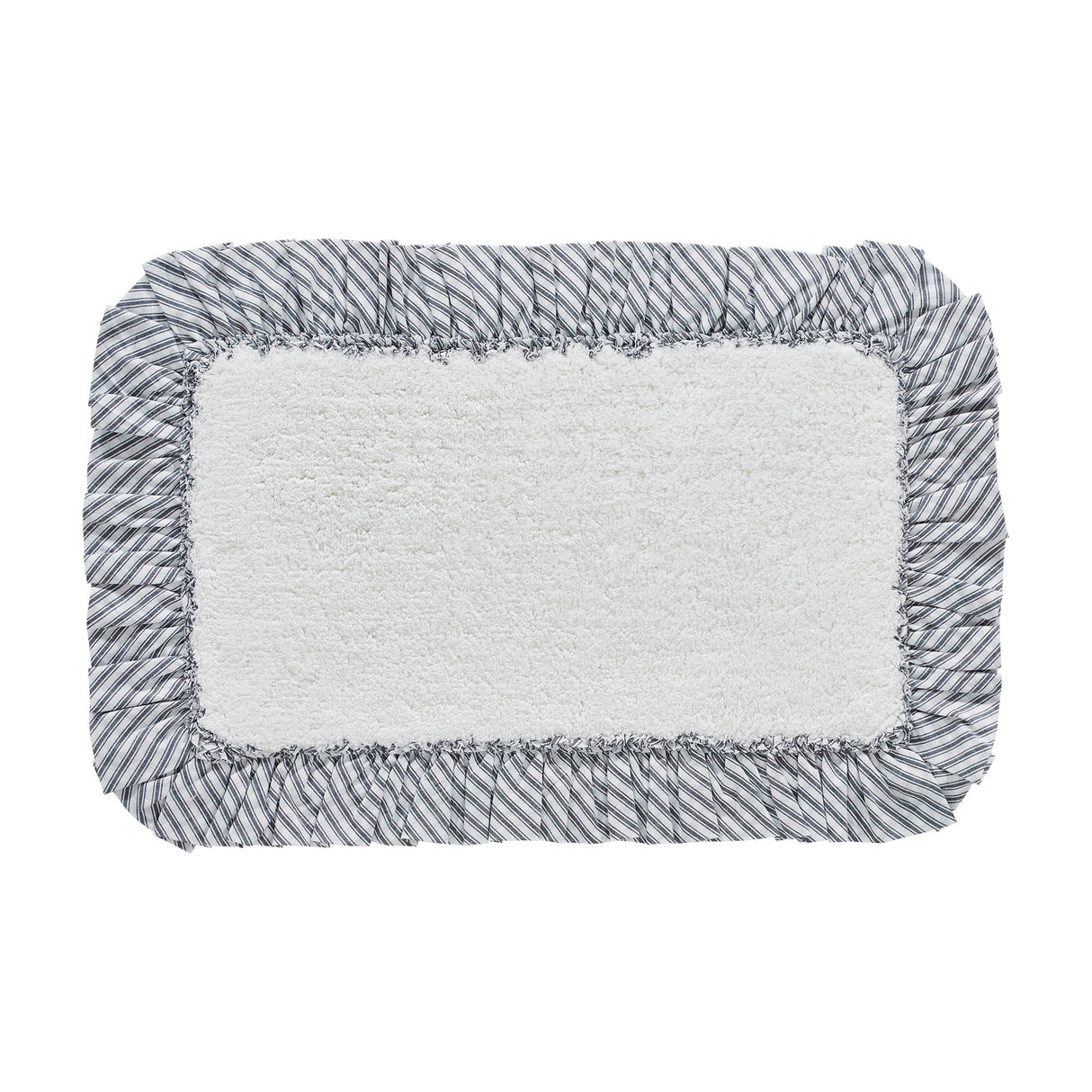 VHC Brands Sawyer Mill Black 2pc Bathhmat Set, 20x30 and 27x48
