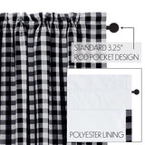 Annie Buffalo Black Check Blackout Panel 84x50