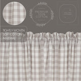 Annie Buffalo Grey Check Blackout Panel 84x50
