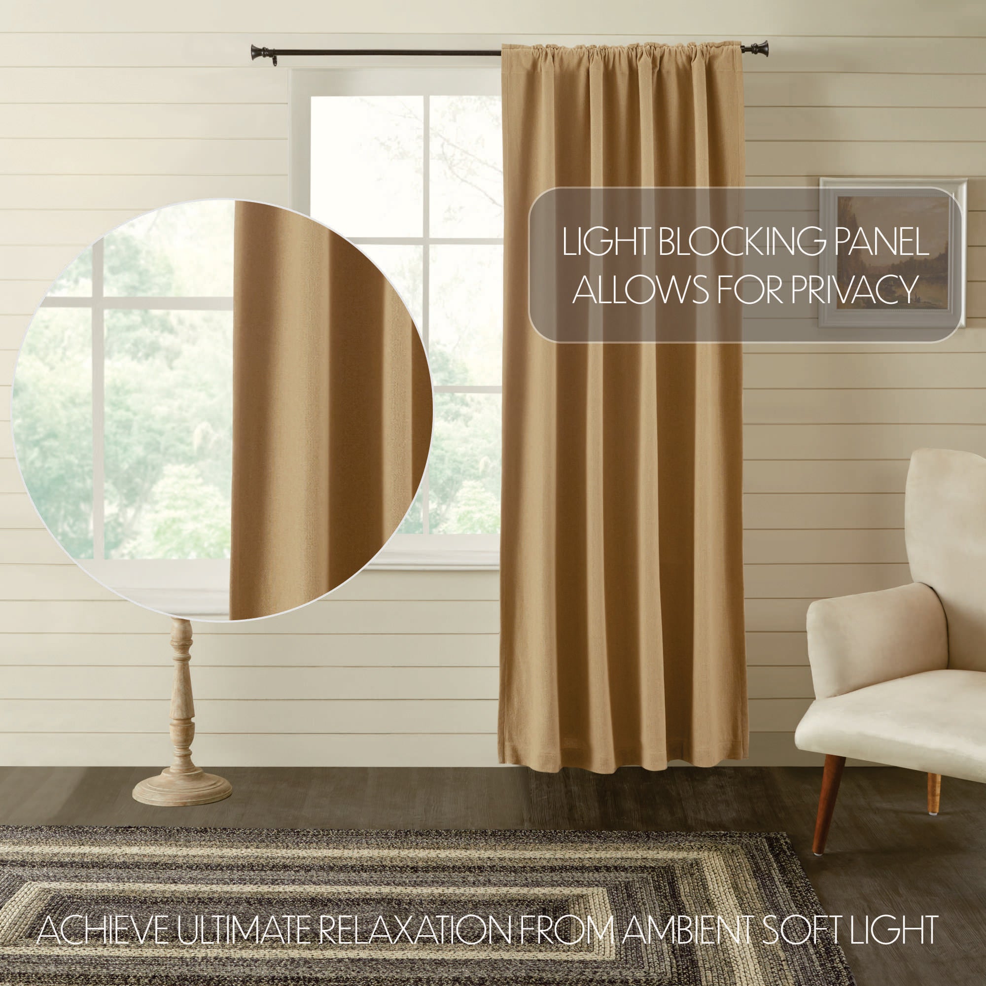 VHC Brands Burlap Panel - Thumbnail 4