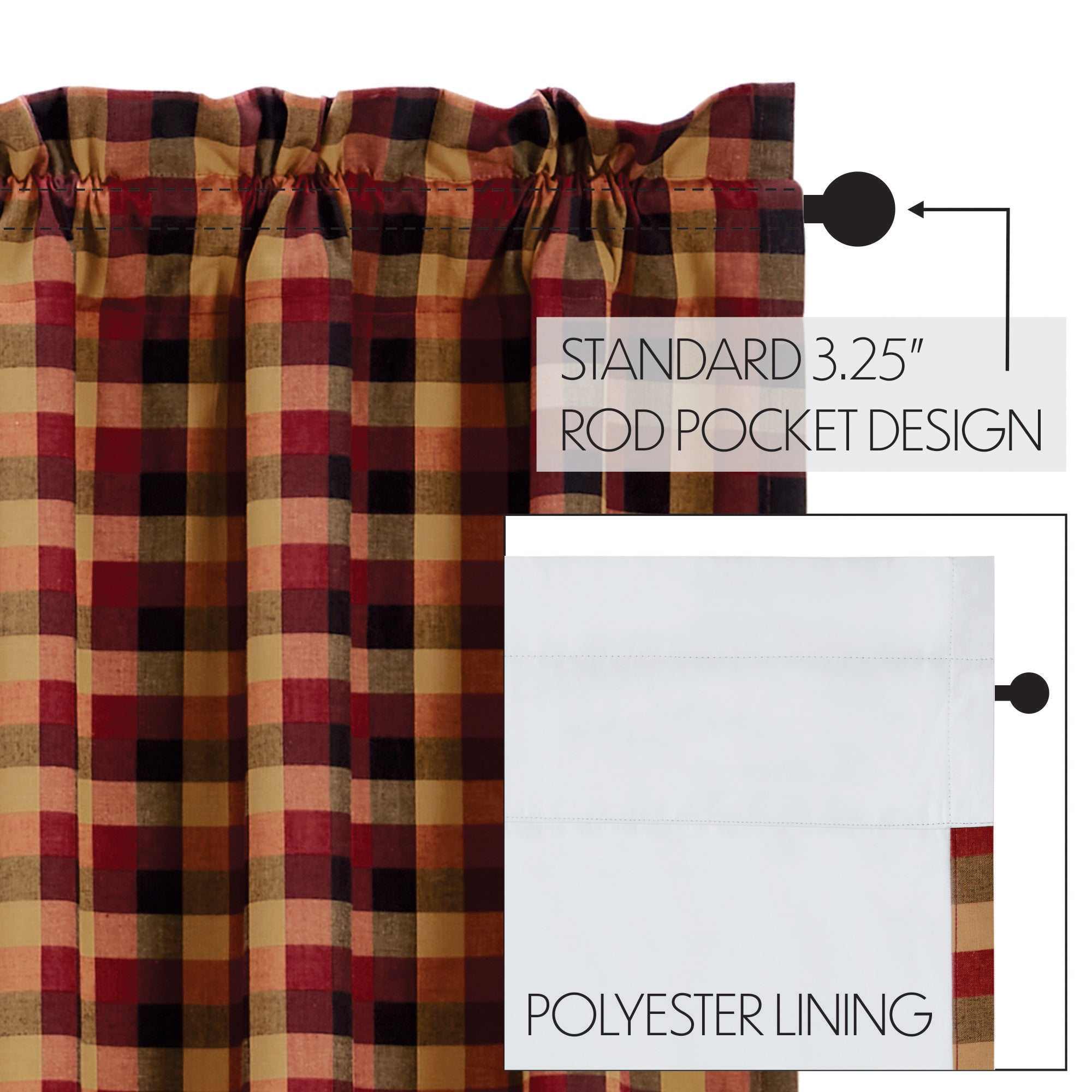 VHC Brands Primitive Check Panel - Thumbnail 4