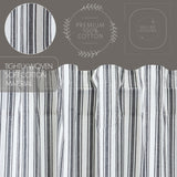 Sawyer Mill Black Ticking Stripe Blackout Panel 84x40