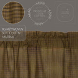 Tea Cabin Green Plaid Blackout Panel 84x50