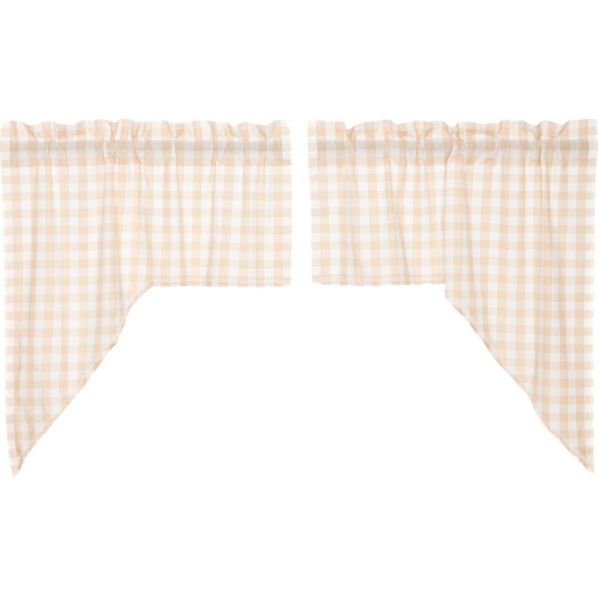 Annie Buffalo Tan Check Swag Set of 4 36x36x16