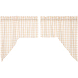 Annie Buffalo Tan Check Swag Set of 4 36x36x16