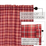 Braxton Scalloped Valance Set of 2 16x90