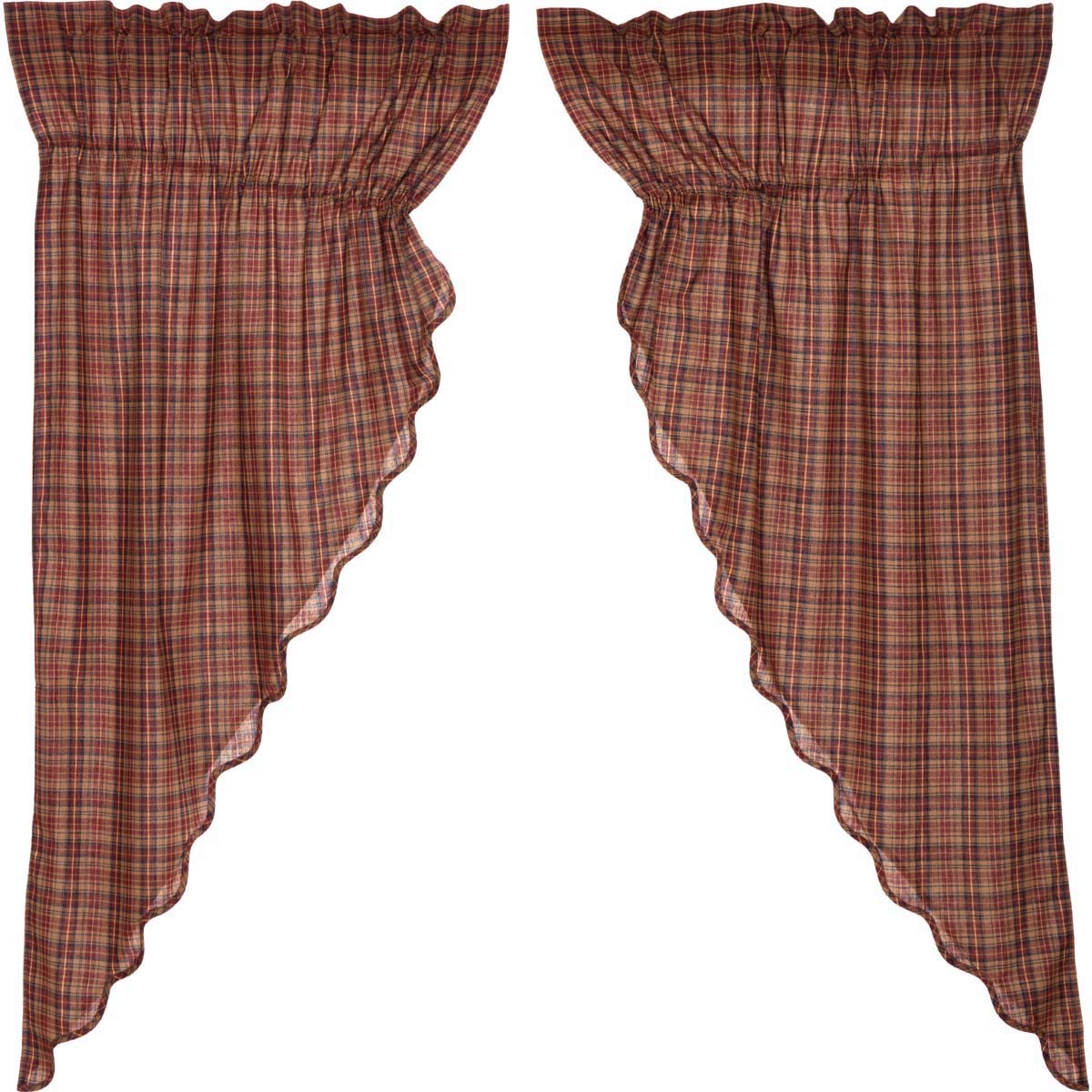 Parker Scalloped Prairie Short Panel Set of 4 63x36x18