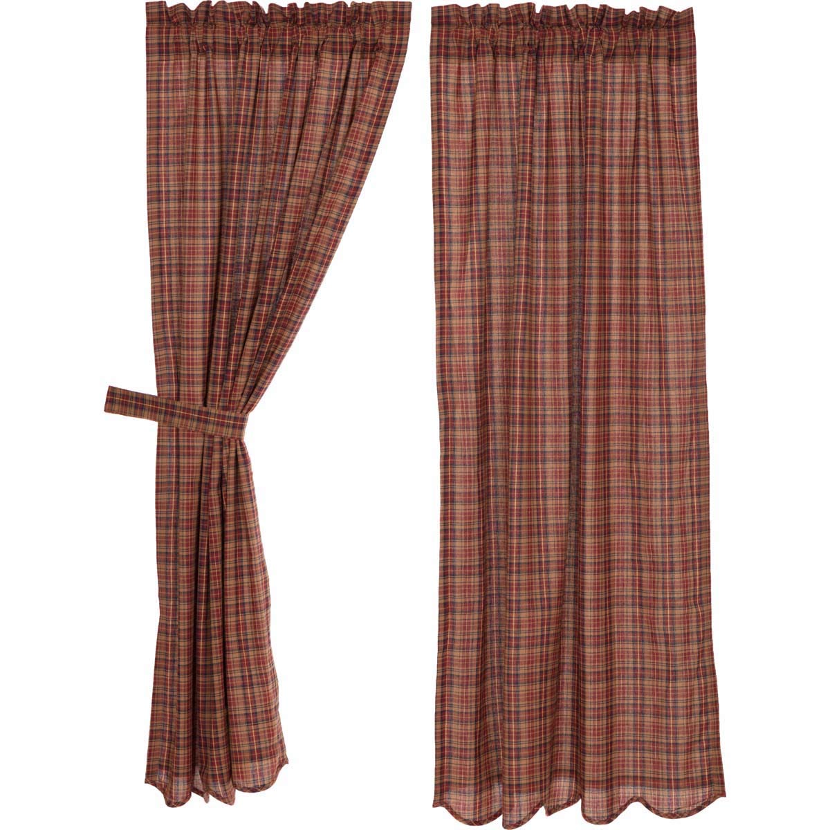 Parker Scalloped Short Panel Set of 4 63x36