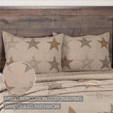 Sawyer Mill Star Charcoal Standard Sham Set of 2 21x27