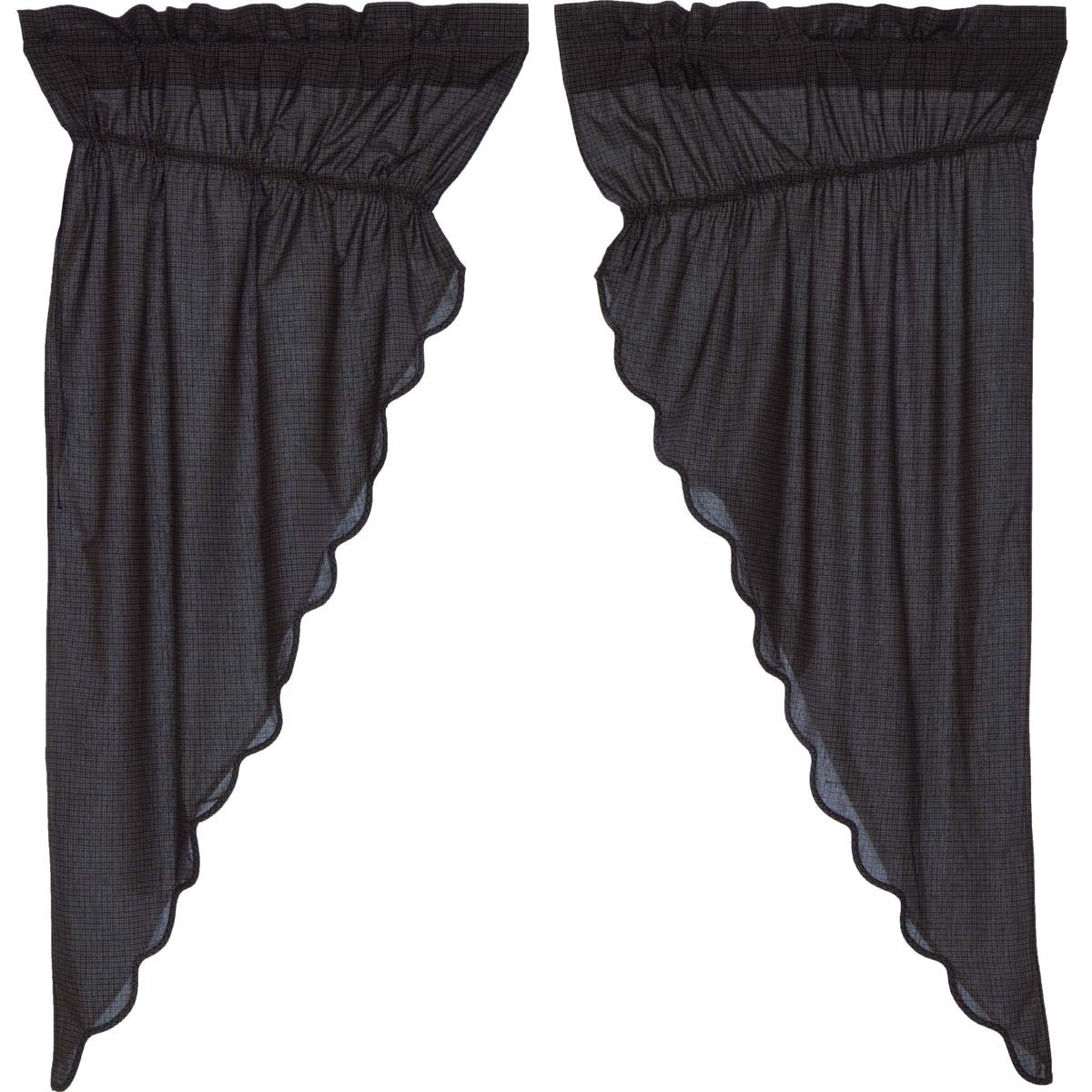 Arlington Prairie Short Panel Scalloped Set of 4 63x36x18
