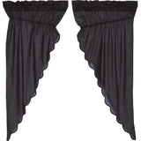Arlington Prairie Short Panel Scalloped Set of 4 63x36x18