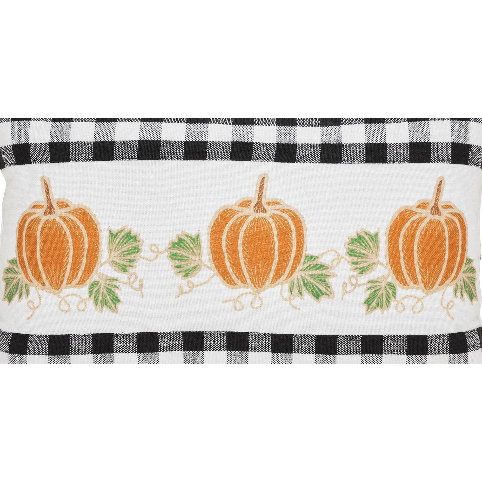 Annie Black Check Pumpkin Patch Pillow - Thumbnail 2