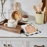 Annie Black Check Pumpkin Trivet