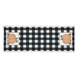 Annie Black Check Pumpkin Runner