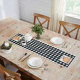 Annie Black Check Pumpkin Runner