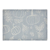 Silhouette Pumpkin Grey Placemat Set of 2 13x19, 6 Pack 12 Pack