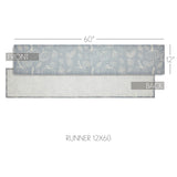 Silhouette Pumpkin Grey Runner 12x60