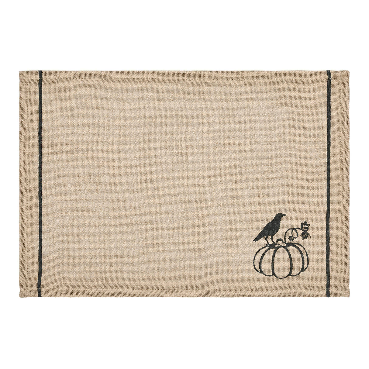 Raven Harvest Burlap Jute Placemat Set of 2 13x19, 3 Pack 6 Pack