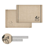 Raven Harvest Burlap Jute Placemat Set of 2 13x19, 3 Pack 6 Pack