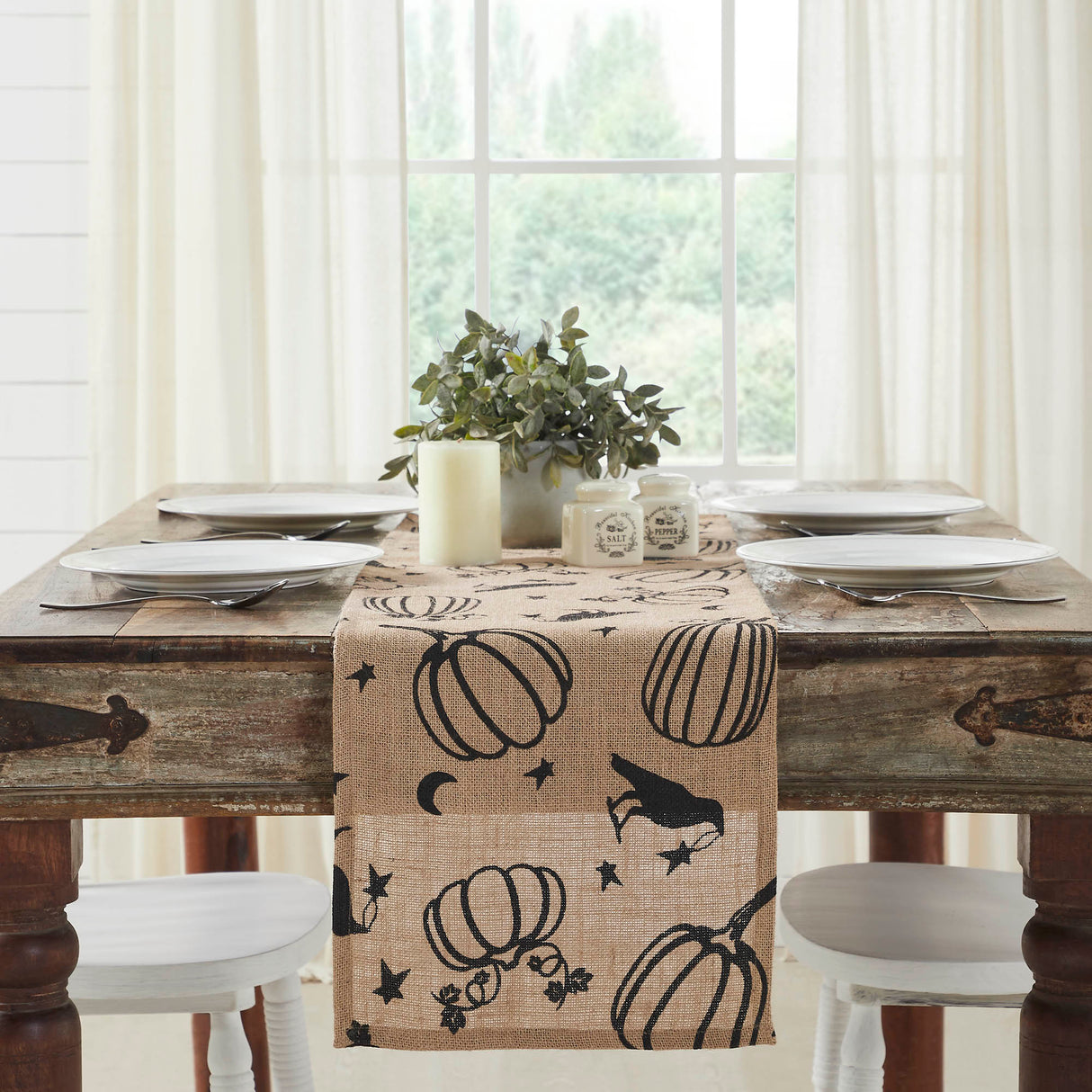 Raven Harvest Burlap Jute Runner