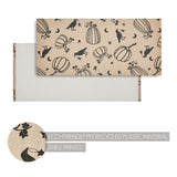 VHC Brands Raven Harvest Natural 2 Piece Rug Set, 17x36 and 17x48
