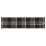 Eston Black Tan Plaid Runner 12x48