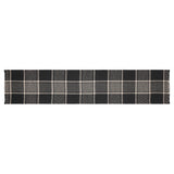 Eston Black Tan Plaid Runner 12x60