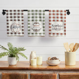 Bountifall Harvest Theme Tea Towels Set of 3 19x28