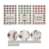 Bountifall Harvest Theme Tea Towels Set of 3 19x28